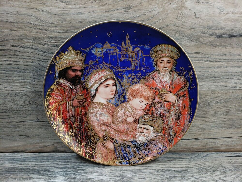 Edna Hibel The Gifts of the Magi 1986 Christmas Collector Plate #138C